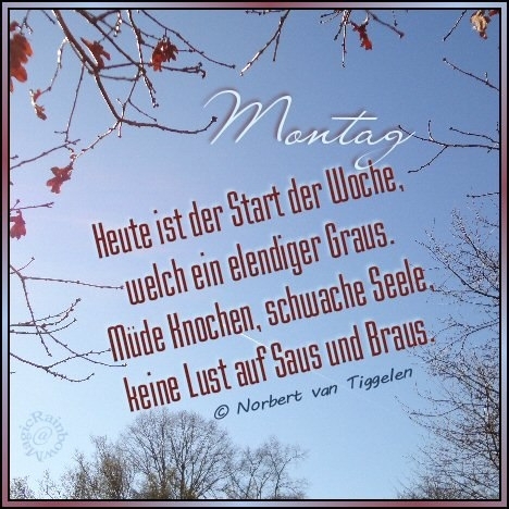 Bildgedicht: Montag