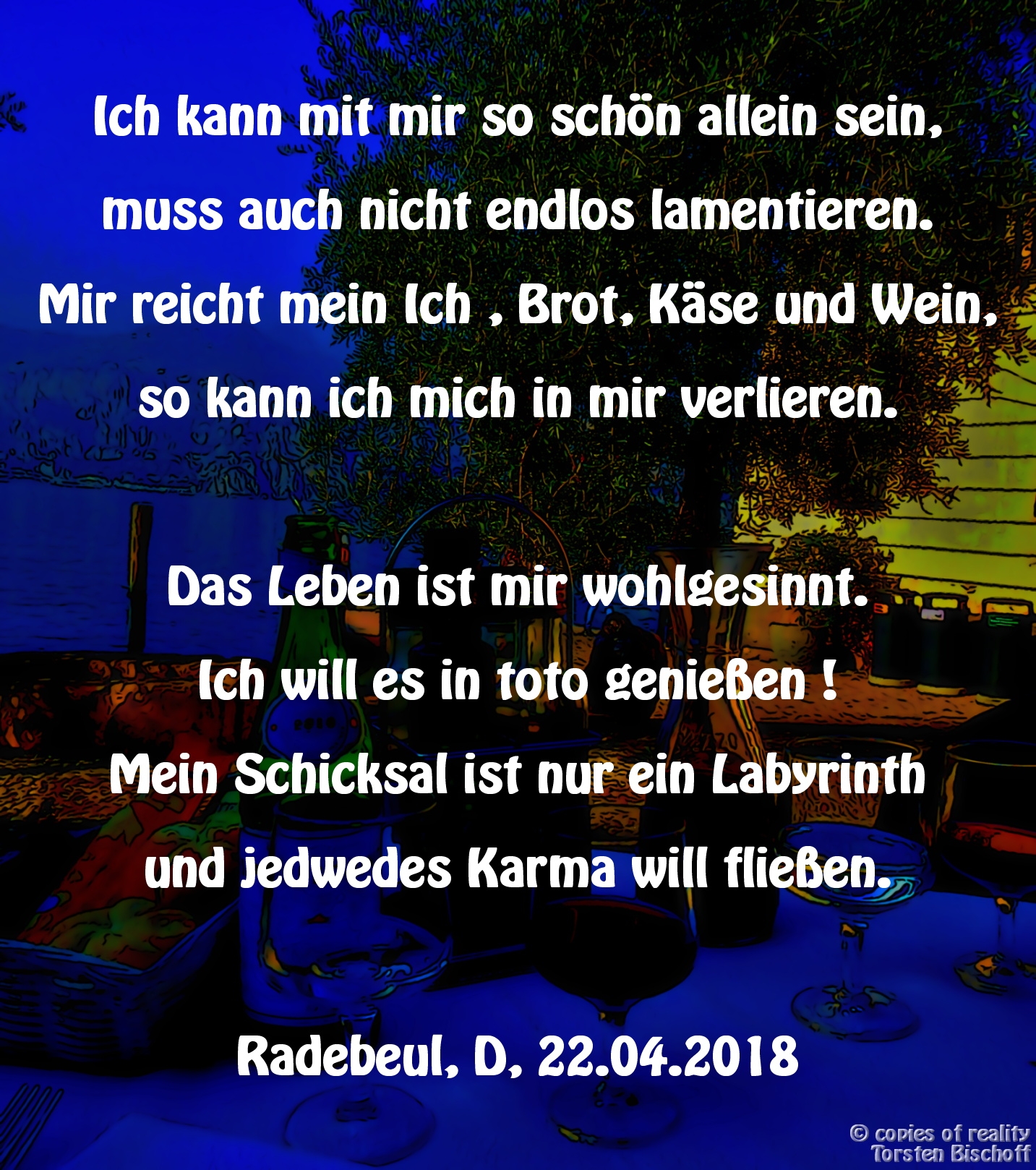 Bildgedicht: Ich und Karma