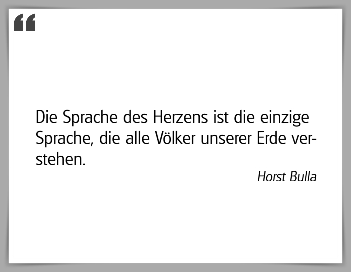 Bildgedicht: "Die Sprache des Herzens"