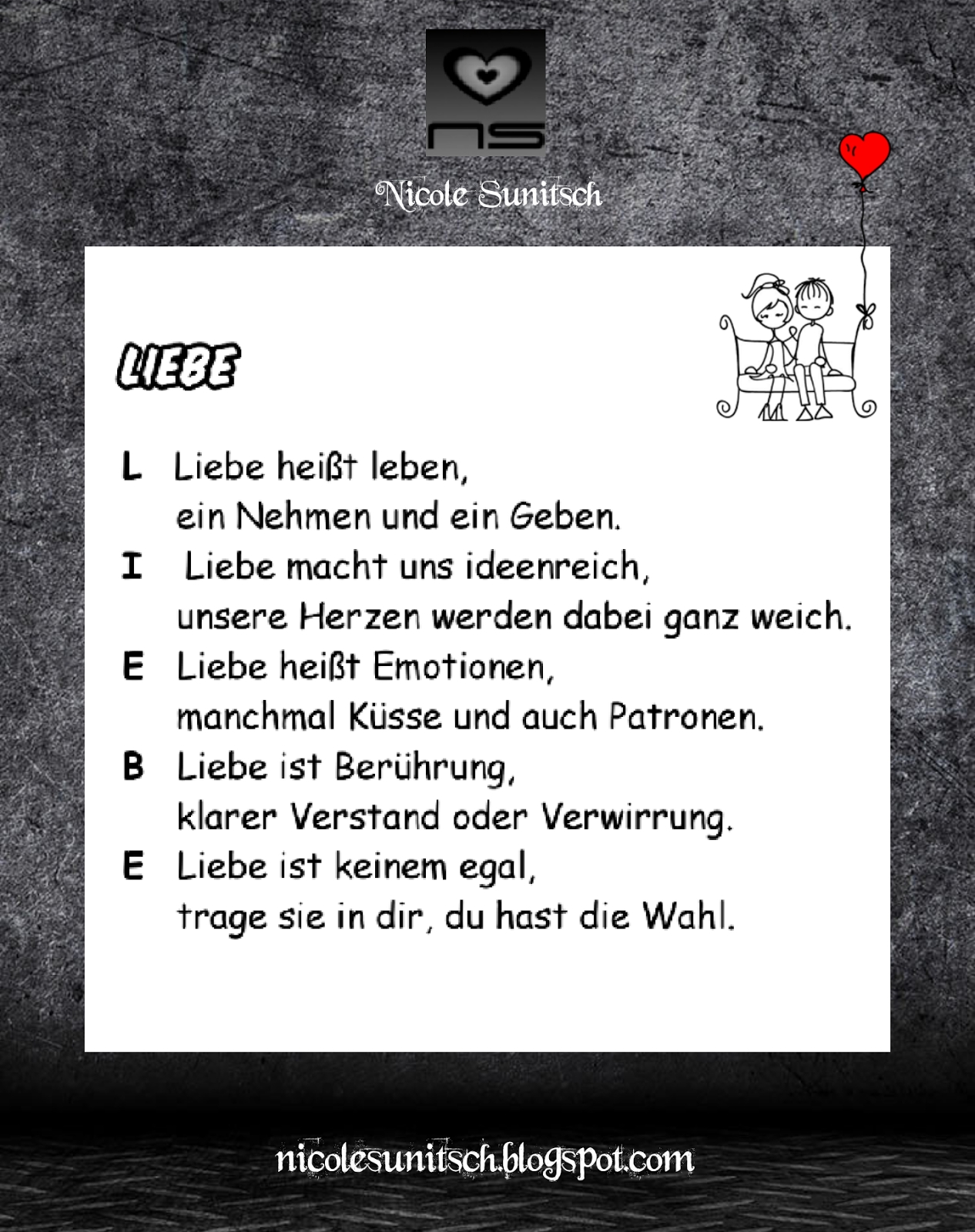 Bildgedicht: Liebe