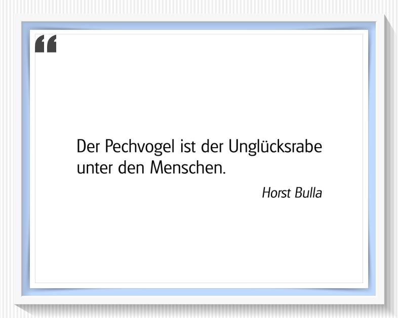 Bildgedicht: "Der Unglücksrabe"