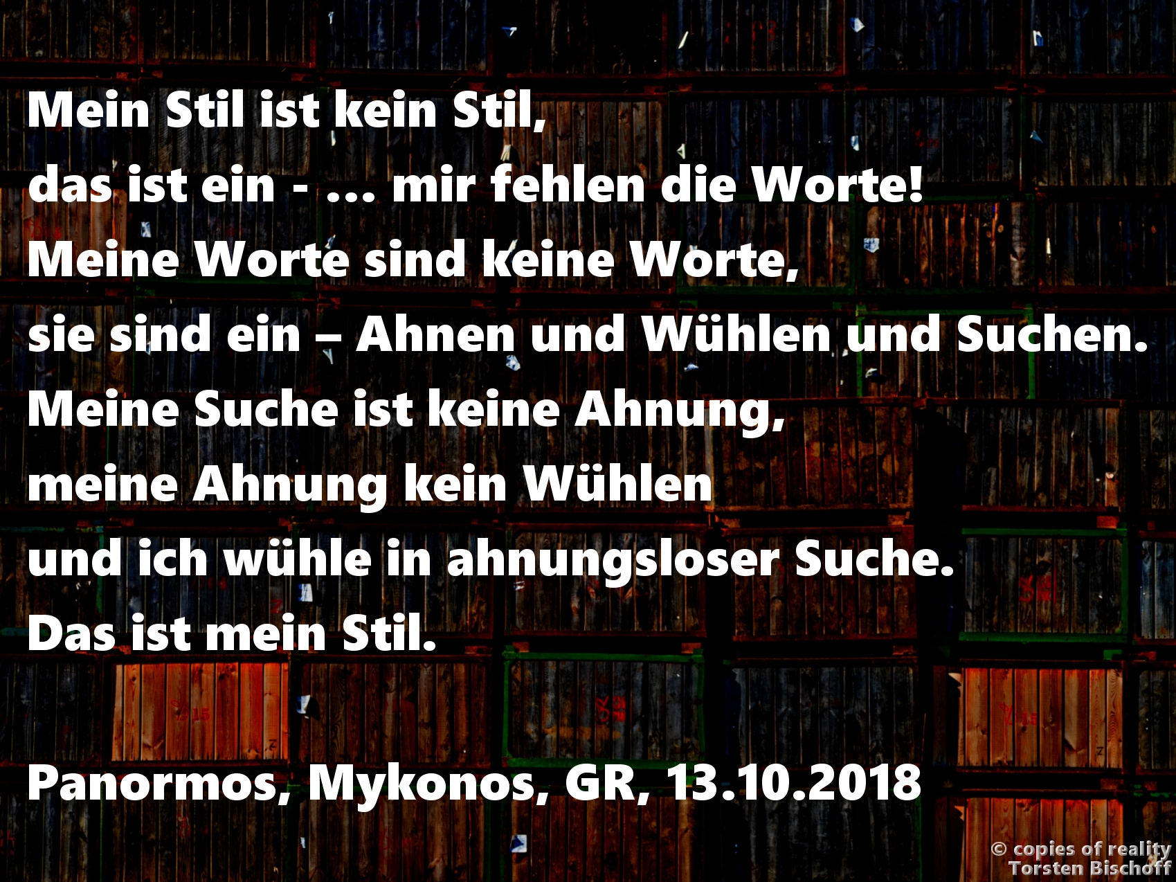 Bildgedicht: Stil