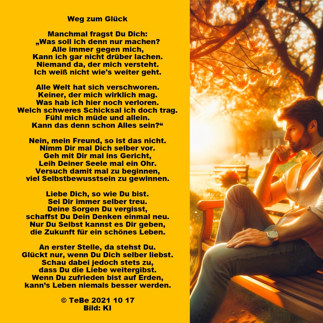 Bildgedicht: Weg zum Gl&uuml;ck