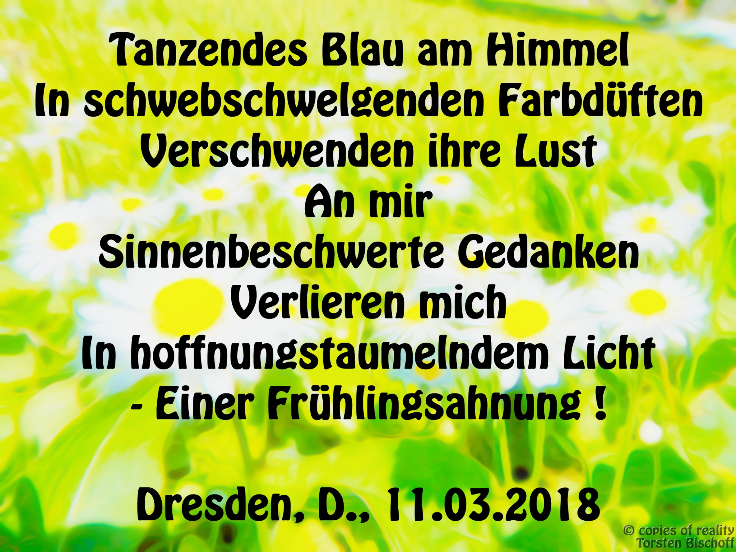 Bildgedicht: Frühlingsahnung