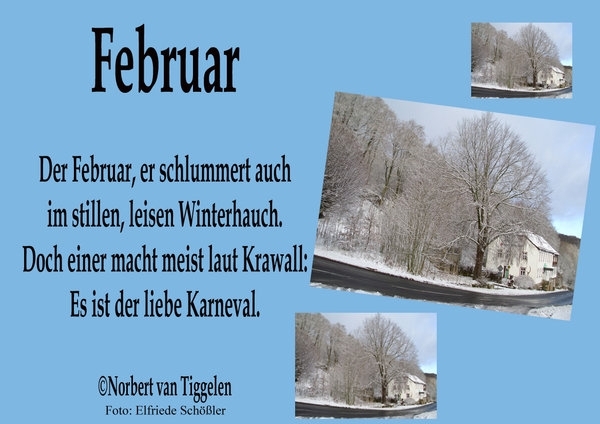 Bildgedicht: Februar