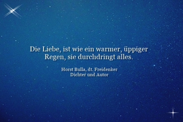 Bildgedicht: Die Liebe, ist wie ein warmer