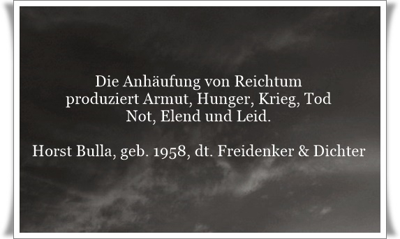 Bildgedicht: Die Anhäufung von Reichtum (2)