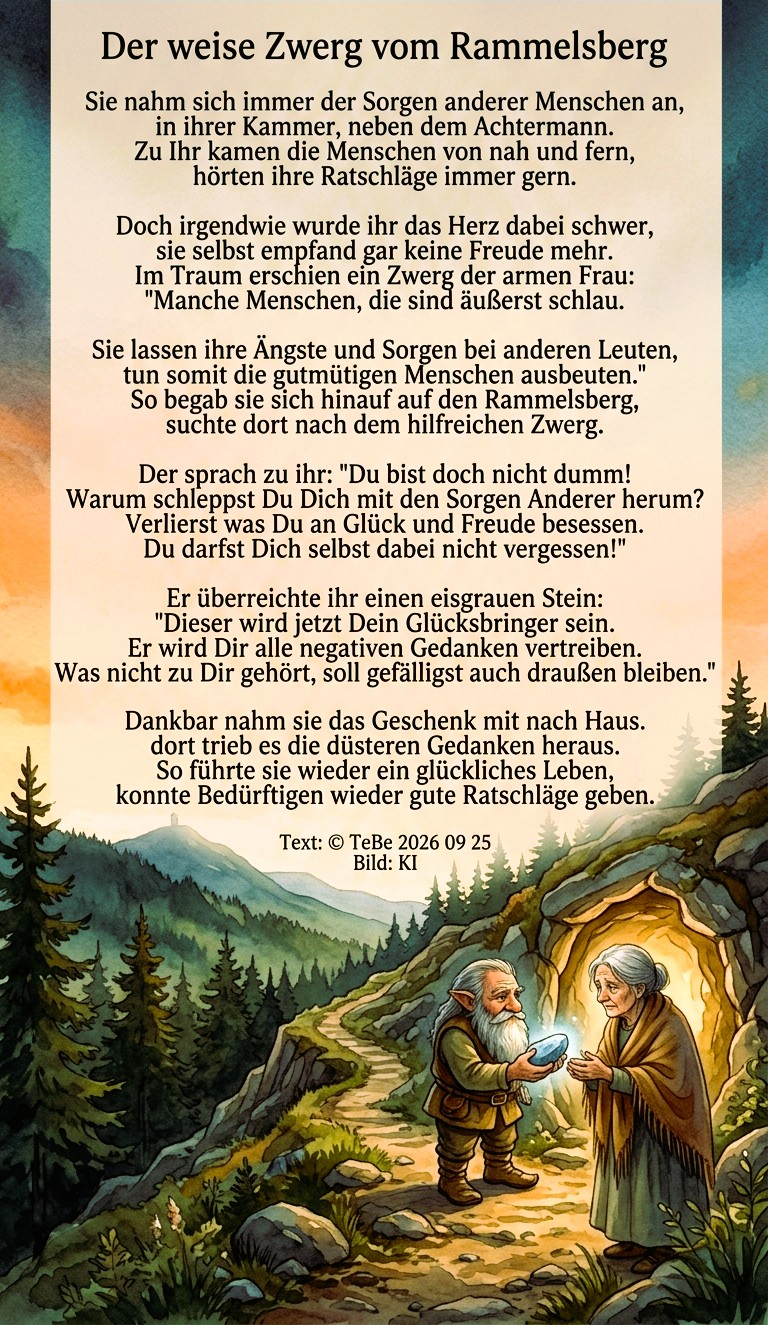 Bildgedicht: Der weise Zwerg vom Rammelsberg
