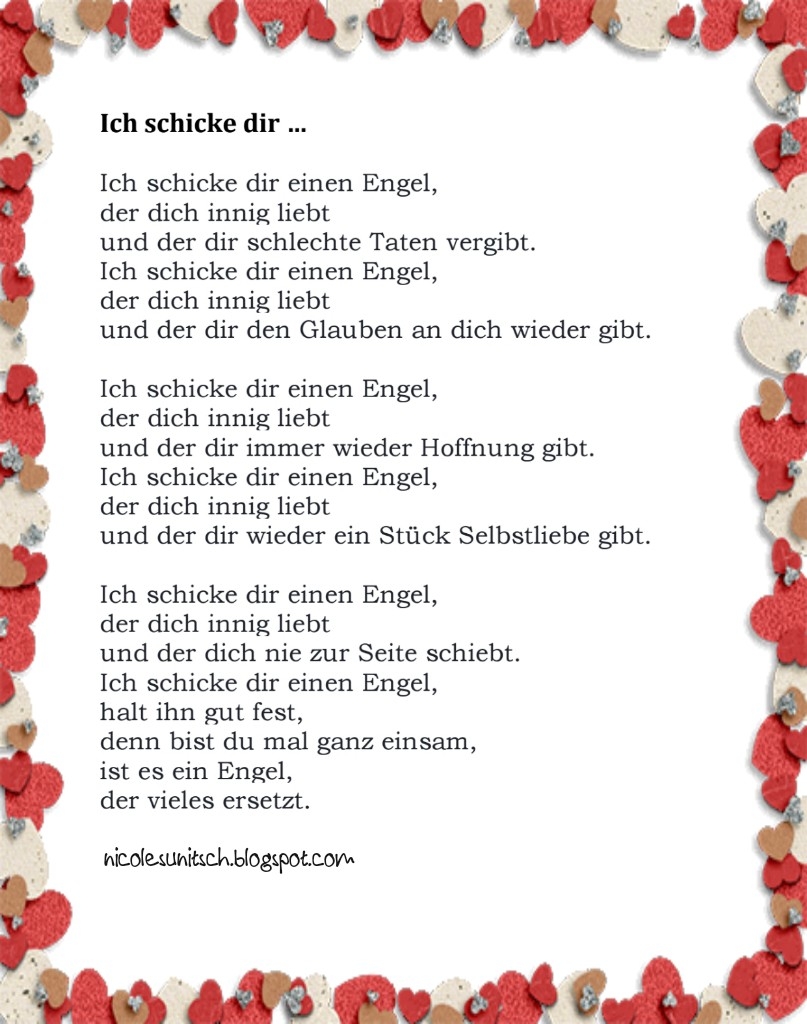 Bildgedicht: Ich schicke Dir