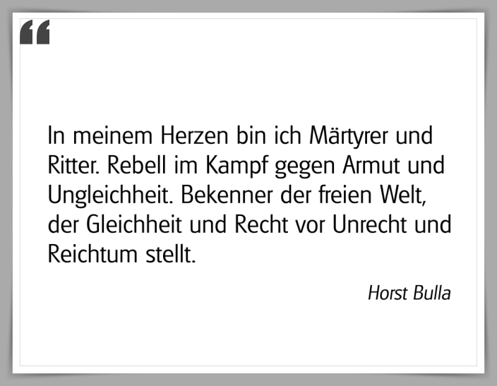 Bildgedicht: "In meinem Herzen bin ich Märtyrer"