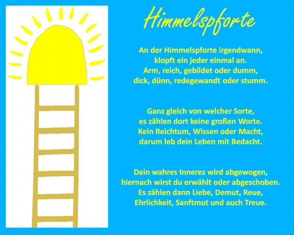 Bildgedicht: Himmelspforte