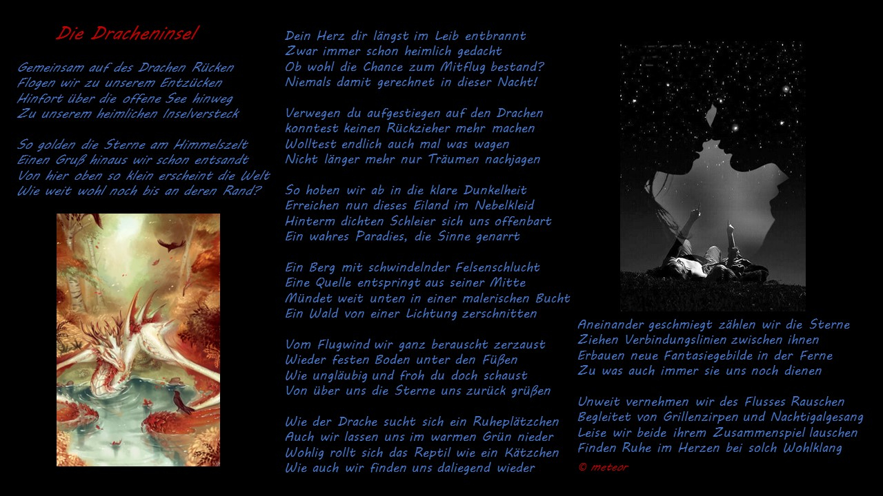 Bildgedicht: Die Dracheninsel