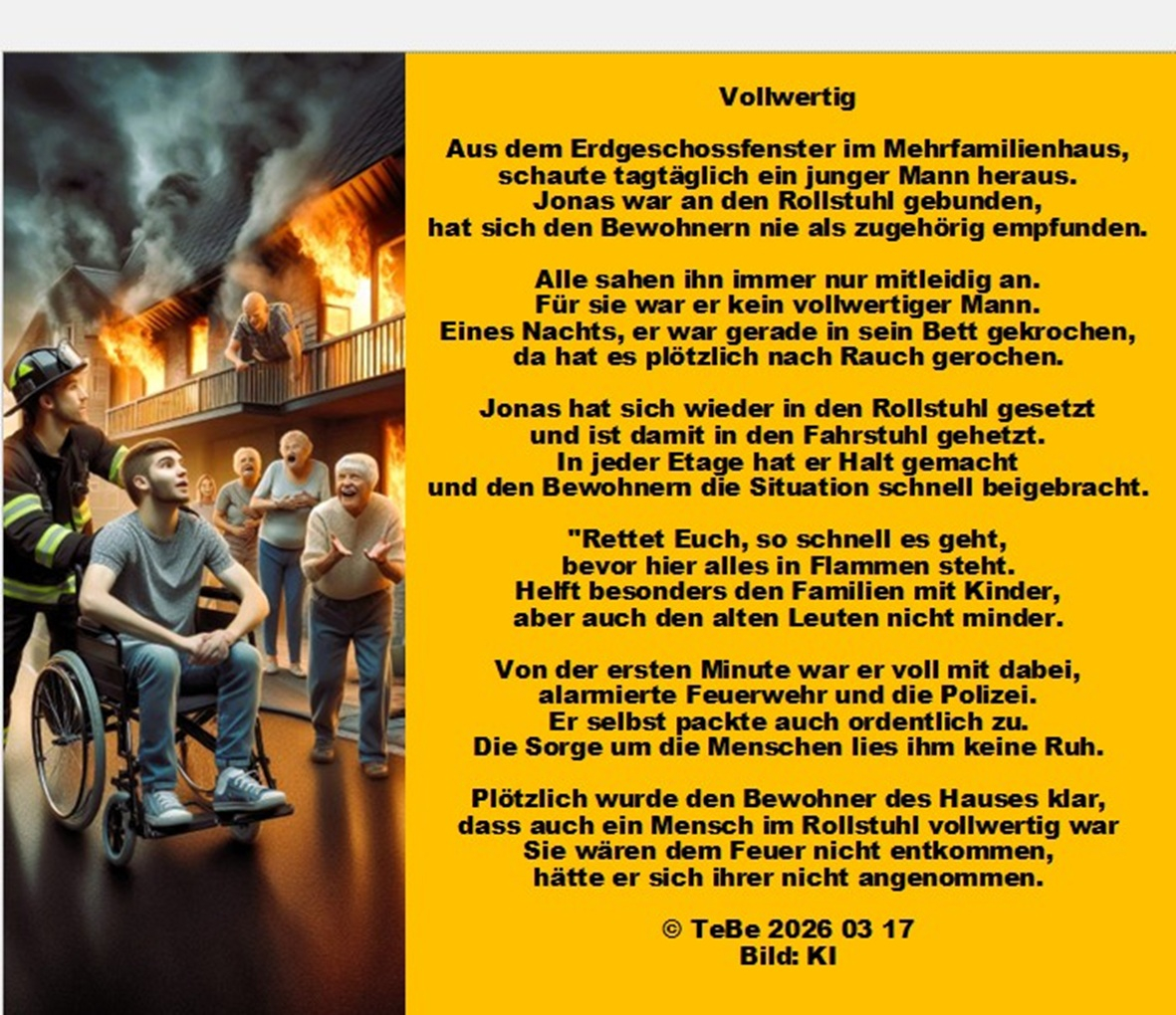 Bildgedicht: Vollwertig