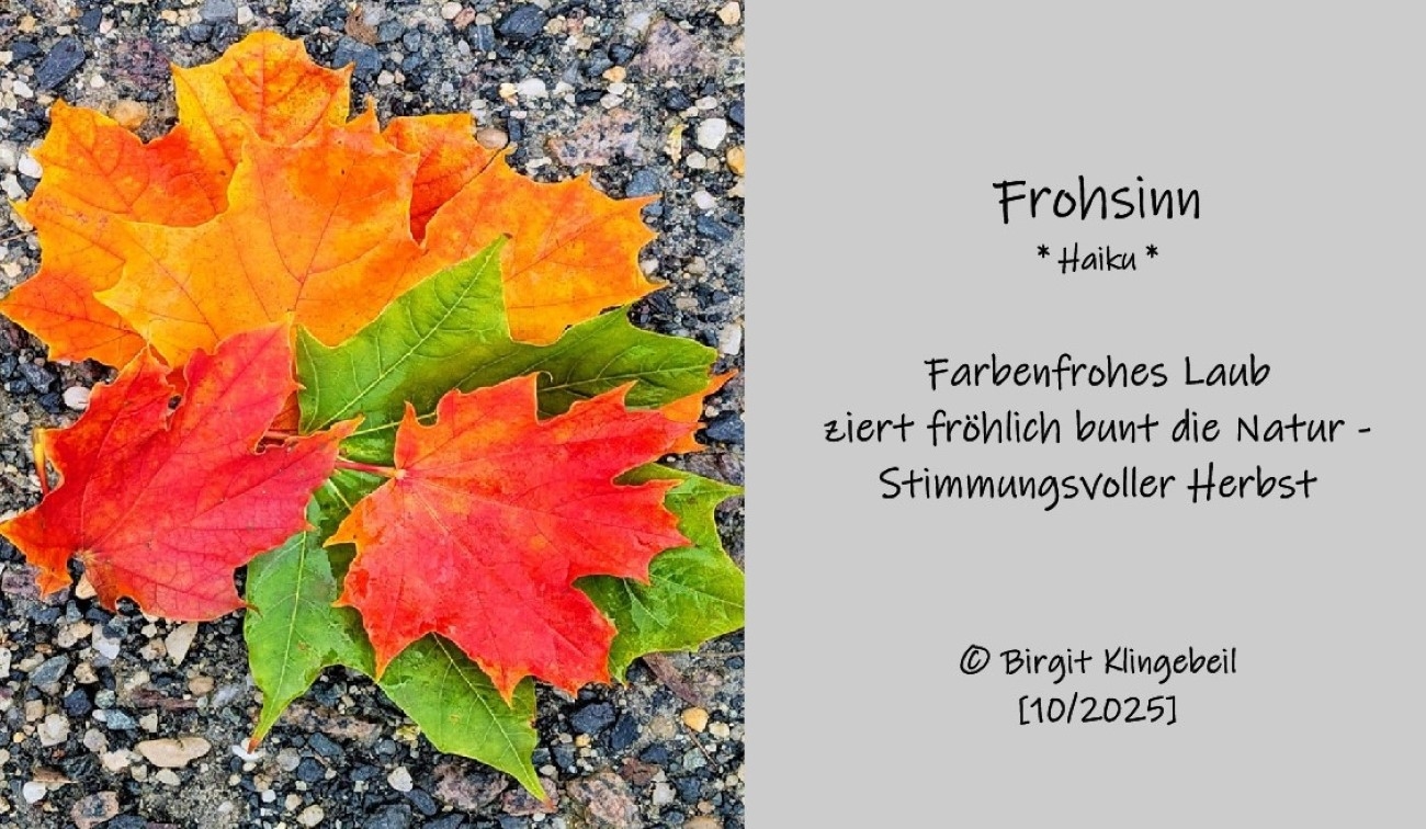 Bildgedicht: Frohsinn