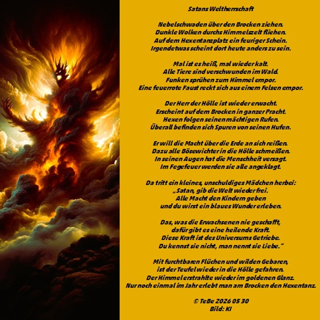 Bildgedicht: Satans Weltherrschaft