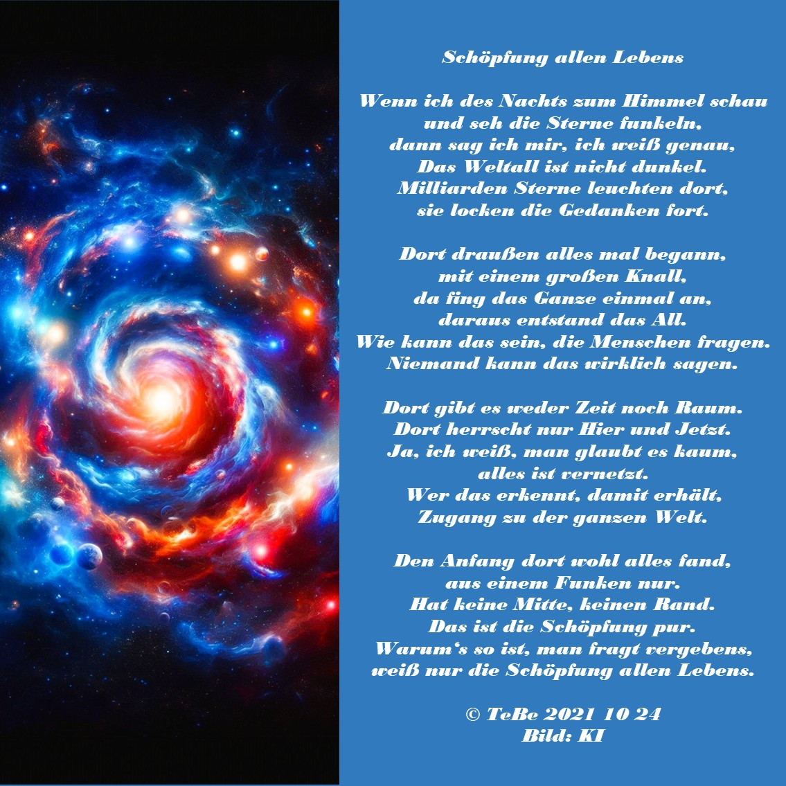 Bildgedicht: Schöpfung allen Lebens