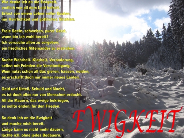 Bildgedicht: Ewigkeit