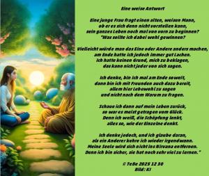 Vorschau Bildgedicht: Eine weise Antwort