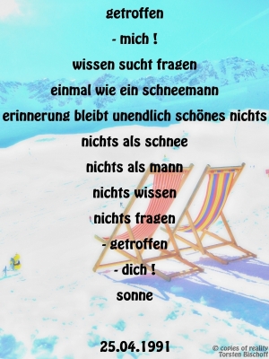 Vorschau Bildgedicht: getroffen - mich