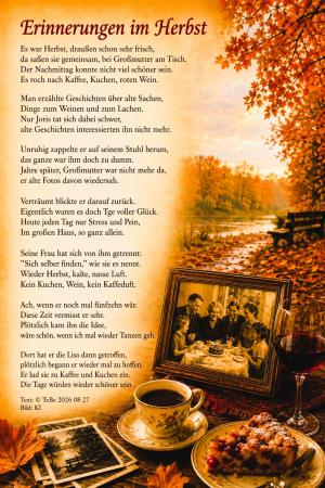 Vorschau Bildgedicht: Erinnerungen im Herbst