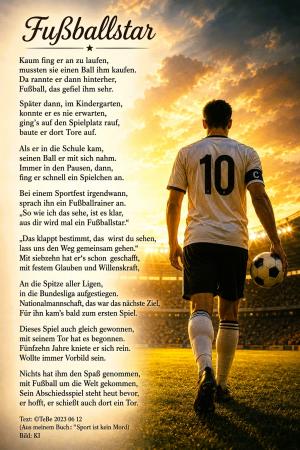 Vorschau Bildgedicht: Fu&szlig;ballstar
