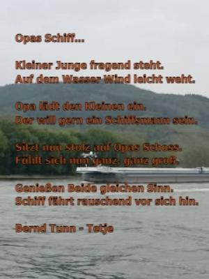 Vorschau Bildgedicht: Opas Schiff...