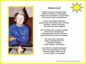 Vorschau Bildgedicht: Maskenball