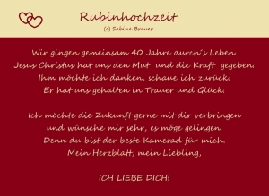 Vorschau Bildgedicht: Zur Rubinhochzeit