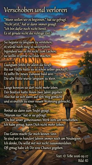 Vorschau Bildgedicht: Verschoben und verloren