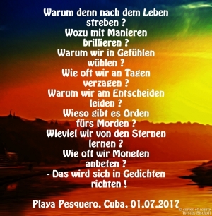 Vorschau Bildgedicht: Fragen, Antworten ?