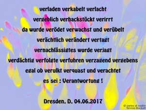 Vorschau Bildgedicht: Ver  antwortung