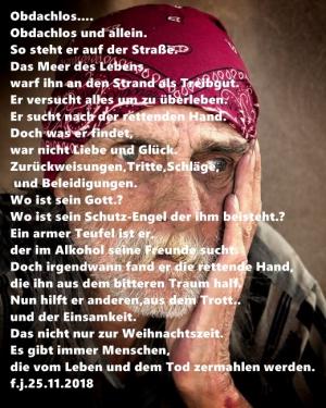 Vorschau Bildgedicht: Obdachlos.....