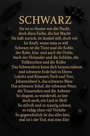 Vorschau Bildgedicht: Schwarz