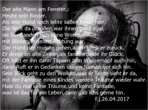 Vorschau Bildgedicht: Der alte und der Hund