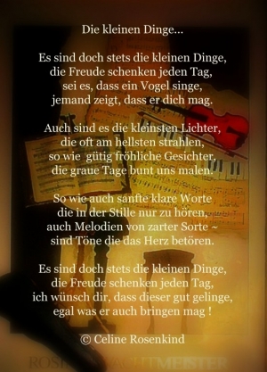 Vorschau Bildgedicht: Kleine Dinge