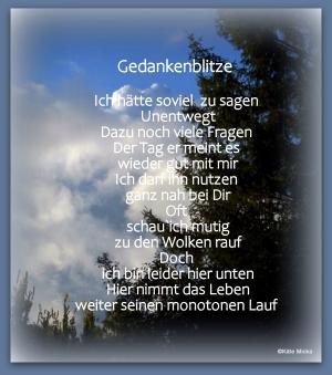 Vorschau Bildgedicht: Gedankenblitze