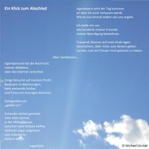 Vorschau Bildgedicht: Ein Klick zum Abschied