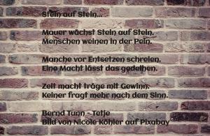 Vorschau Bildgedicht: Stein auf Stein....