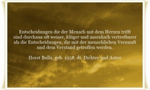 Vorschau Bildgedicht: Entscheidungen die der Mensch mit dem Herzen trifft