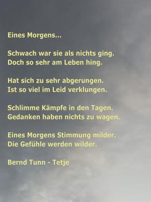 Vorschau Bildgedicht: Eines Morgens...