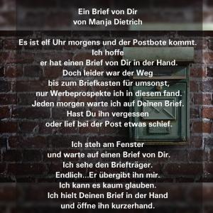 Vorschau Bildgedicht: Ein Brief von Dir 