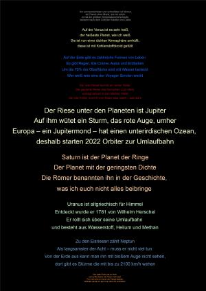 Vorschau Bildgedicht: 9/8 Planeten