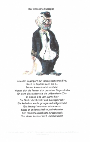 Vorschau Bildgedicht: Der Captain - Maennliche Passagiere
