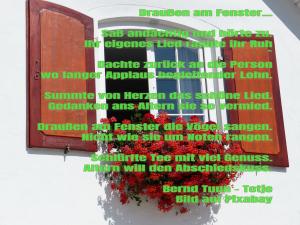 Vorschau Bildgedicht: Draußen am Fenster...