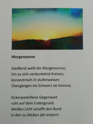 Vorschau Bildgedicht: Morgensonne