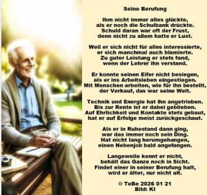 Vorschau Bildgedicht: Seine Berufung