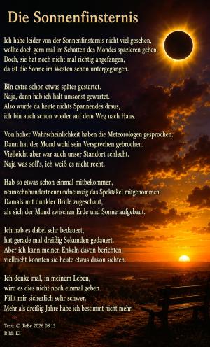 Vorschau Bildgedicht: Die Sonnenfinsternis