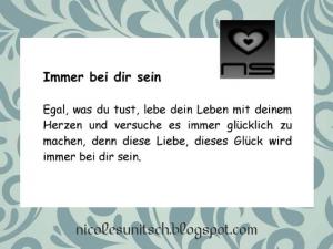 Vorschau Bildgedicht: Spruch - Immer bei dir sein