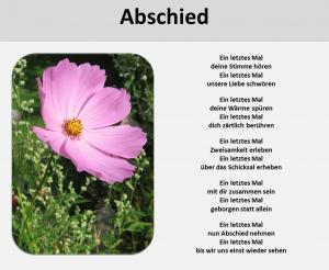 Vorschau Bildgedicht: Abschied