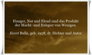 Vorschau Bildgedicht: Hunger, Not und Elend